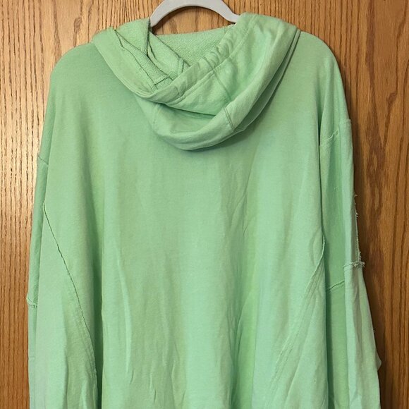 Free People Camden Zip Up Hoodie Gossamer Green NWT size- LARGE - Picture 6 of 7